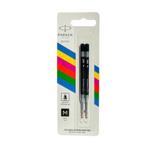 PARKER Jel Kalem Refill Plastik gövde 2'li Blister 1 Adet M uç Siyah - Image 1