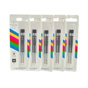 PARKER Jel Kalem Refill Plastik gövde 2'li Blister 5 Adet M uç Siyah - Image 1