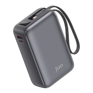 Juo 30000 mAh 65W LED Ekranlı USB-A + Type-C Dahili Kablolu Powerbank Taşınabilir PD Hızlı Şarj Cihazı - Image 1
