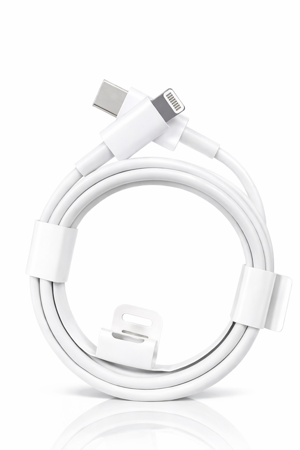 Lenigza 20W Type‑C To Lightning Hızlı Şarj Kablosu – Dayanıklı, Apple Uyumlu, Premium Beyaz Tasarım - Image 1
