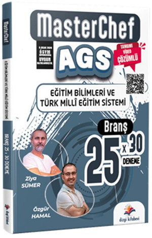 Dizgi Kitap MasterChef MEB AGS Eğitim Bilimleri ve Türk Milli Eğitim Sistemi 25 Branş Deneme - Dizgi Kitap Yayınları - Image 1