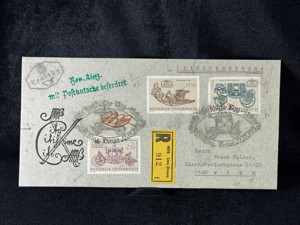 Avusturya Posta Arabası Tam Seri İlk Gün Zarfı 1972 REPUBLIK OESTERREICH Austria FIRST DAY Cover STAGE COACH Postkutsche - Image 1