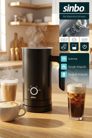 Sinbo STO-6736 Barista Tipi Süt Köpürtücü ve Isıtıcı Sıcak & Soğuk Köpük 500W - Image 1