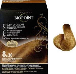 Biopoint Orovivo Elisir Colore Saç Boyası 8.30 Natural Light Golden Blonde - Doğal Altın Sarı - Image 1
