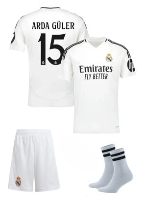 Yenteks Real Madrid Arda Güler   Çocuk Futbol Forma 3'Lü Set Forma+Şort+Çorap - Image 1