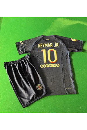 Atlas Global Psg Neymar 10 Lacivert Çocuk Futbol Forması Forma + Şort 2 Parça - Image 1