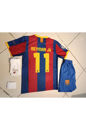 Atlas Global Barcelona Neymar Jr 11 Londra 2011 Finali Çocuk Futbol Forma 4 Lü Set . Forma+Şort+Çorap+Bileklik - Image 1