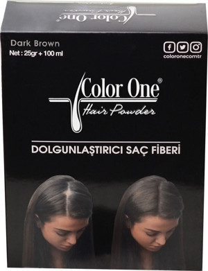Color One Hair Saç Topiği Set Koyu Kahve(dark Brown) 25 Gr+100 ml - Image 1