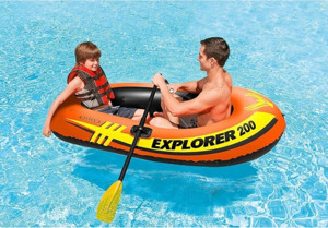 İntex Explorer 200 Şişme Bot Set 185 x 94 x 41 Cm (Kürek+Pompa) - Image 1