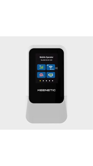 Keenetic Roamer 5G Wi-Fi 6 Hotspot Taşınabilir 4000Mah 30 cihaz 2,4 inç LCD ekran nanoSIM USB Type-C KN-5210 - Image 1