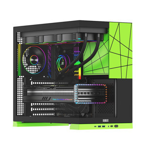Dragos PRIZMA FAN 3.0 YESIL Mid Tower ATX 5x Fans ARGB USB-C 750W PSU 80+ Bronze