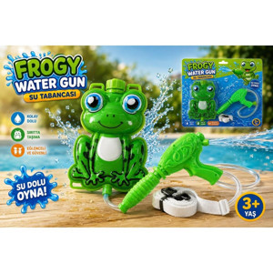 Sırt Çantalı Su Tabancası Pompalı Özel Hazneli Su Tüfeği 1000 ml Frogy Water Gun Su Tabancası - Image 1