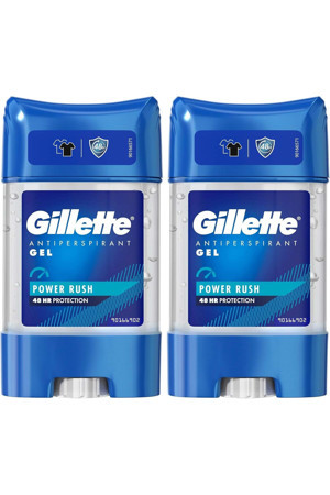 Gillette Clear Jel Power Rush Antiperspirant Deodorant 70 ml 2li paket 993128 - Image 1