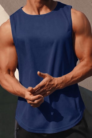 Erkek Sporcu Atleti Sıfır Kol Tişört Fitness Gym Antrenman Tişörtü Ter Tutmayan Atlet SIFIRKOL-2026 - Image 1