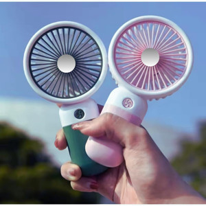 Jouis Mini Fan Masaüstü Taşınabilir Telefon Stantlı Vantilatör 2 Özellik Bir Arada Taşınabilir Masaüstü Vantilatör Yüksek Asorti Renk 1 Adet - Image 1