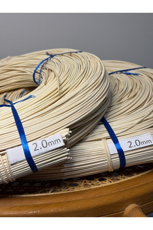 Mady Aksesuar Rattan Core Doğal Bambu Çubuk 2 Mm 100 Gr Dekoratif Örgü Rattan İp - Image 1