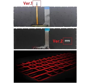MSI MS17E7 (GP75) Klavye V2 Işıklı (RGB) Kırmızı Tuş - Image 1