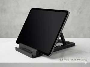 3d baskılı ayarlanabilir tablet tutucu boyutu 20x10cm - Image 1