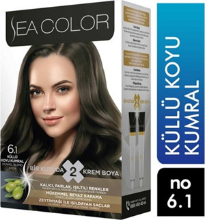 Sea Color Saç Boyası 6.1 Küllü Koyu Kumral 8698753387183 - Image 1