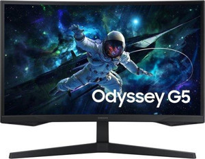 Samsung Odyssey G5 G55C LS27CG552EUXUF 27 1 ms QHD Curved Oyuncu Monitörü - Image 1