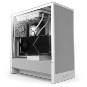 NZXT H5 FLOW EDITION Mid Tower E-ATX White USB-C 750W PSU 80+ Bronze