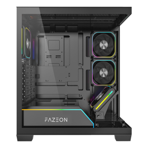 Fazeon F14 ATX 4x Fans ARGB Black Tempered Glass Mesh Front USB-C 750W PSU 80+ Bronze