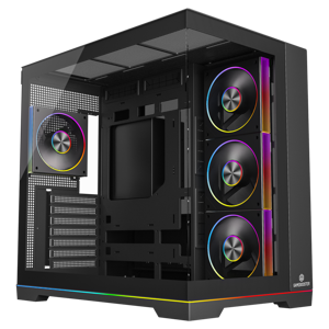 Gamebooster NYVRA SYNC X ATX3.1 SEAVIEW Mid Tower ATX ARGB Black 850W PSU 80+ Bronze