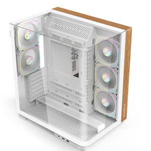 Fazeon F25 ATX 5x Fans ARGB White Mesh Front USB-C 850W PSU 80+ Bronze