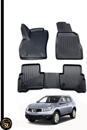 Nissan Qashqai 2007-2014 3D Havuzlu Oto Paspas Kauçuk Sky - Image 1