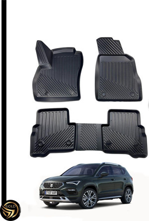 Seat Ateca 2017+ 3D Havuzlu Oto Paspas Kauçuk Sky - Image 1