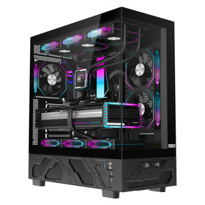 Dragos BASALT PRO V2 TEMP. DISPLAY YOK mATX 6x Fans ARGB Black USB-C