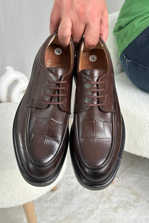 Muggo NORMAN Garantili Günlük Klasik Hakiki Deri Casual Rahat Ortopedik Kalın Taban Erkek Ayakkabı - Image 1