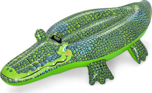 Bestway Şişme Timsah Binici Tutmalı Deniz Yatağı Tutmaçlı Havuz Yatağı Tutmaçlı Binici - Image 1