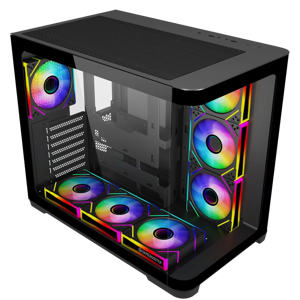 Gamebooster GB-G2852B SEAVIEW Mid Tower ATX ARGB Black USB-C 850W PSU 80+ Bronze