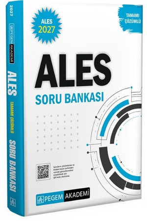 2027 ALES Tamamı Çözümlü Soru Bankası - Pegem Akademi Yayıncılık - Image 1