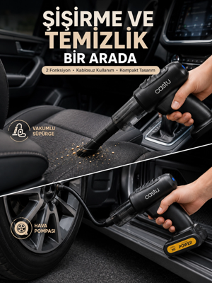 Kablosuz Hava Pompası ve Vakumlu El Süpürgesi - Image 1