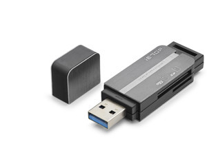Usb Type-C 3.2 Gen1 Kart Okuyucu Sd Microsd 5 Gbps Gri Hdx7054 - Image 1