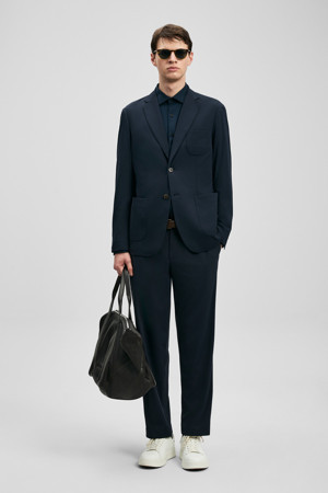 Luıs Spor Erkek Blazer Ceket Slim Fit Lacivert - Image 1