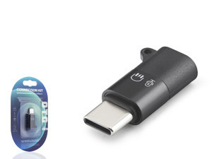 HADRON HDX1085 Type-C Kulaklık Mikrofon Ses Adaptörü Siyah - Image 1