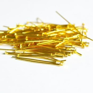 Aboowe Metal İğne Avize Taşı Octagon Bağlama İğnesi 50 Adet (Altın) - Image 1