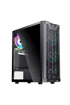 Gamebooster GB-F3101B YOK ATX RGB Black Mesh Front