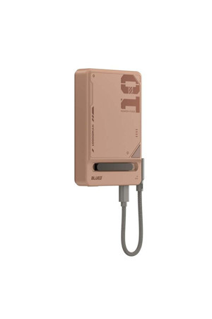 PD 20W MF MagSafe Uyumlu Type-C Çift Çıkışlı 10000 Mah Standlı Kablosuz Powerbank Şarj Aleti Pembe - Image 1