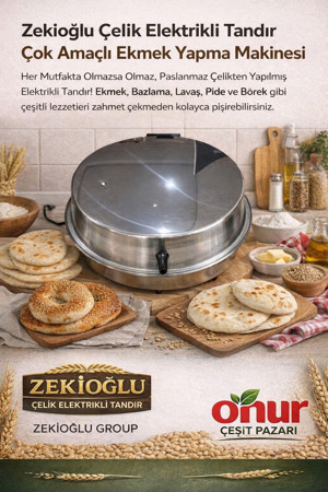 ZEKİOĞLU ELEKTRİKLİ TANDIR EKMEK TANDIRI KROM ÇELİK TANDIR - Image 1
