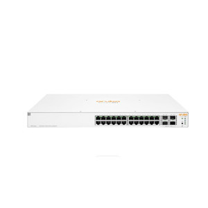 HPE ARUBA ION 1930 JL684B 24 PORT GIGABIT+4X10GB SFP YÖNETİLEBİLİR L2+ RACKMOUNT 370W POE SWITCH - Image 1
