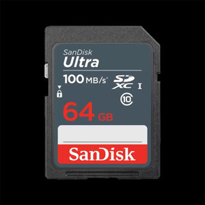SanDisk 64GB SANDISK ULTRA SDXC 100MB/S SDSDUNR-064G-GN3IN