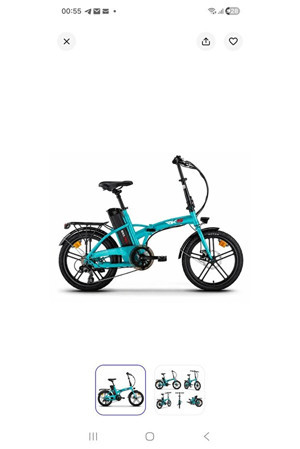 RKS BN5 Pro 250 W Mavi Katlanabilir Elektrikli Bisiklet - Image 1