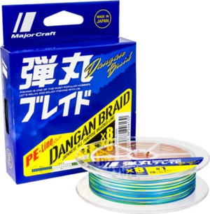 MAJOR CRAFT Dangan Braid 8x 300m Multi Color Ip Misina (0.20mm) - Image 1