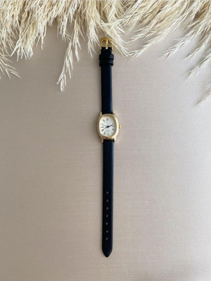 Quartz Retro Minimal Vintage Deri Kordon Kadın Kol Saati - Image 1