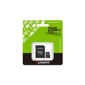 Kingston 256 GB KINGSTON CANVAS SELECT PLUS MICRO SD CARD CL10 SDCS3/256GB