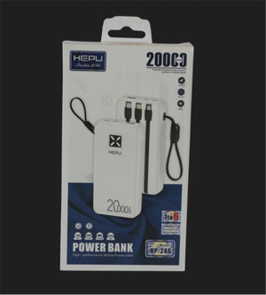 Hepu HP-246 20.000mAh Type-C,Lightining,Usb Powerbank led Gösterge (KDO) - Image 1